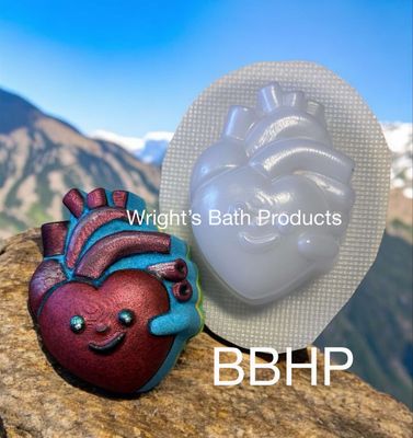 Real Heart bath bomb mould  BBHP EXCLUSIVE approx 150g