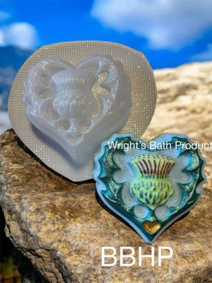 Heart of Scotland bath bomb mould  BBHP EXCLUSIVE approx 150g