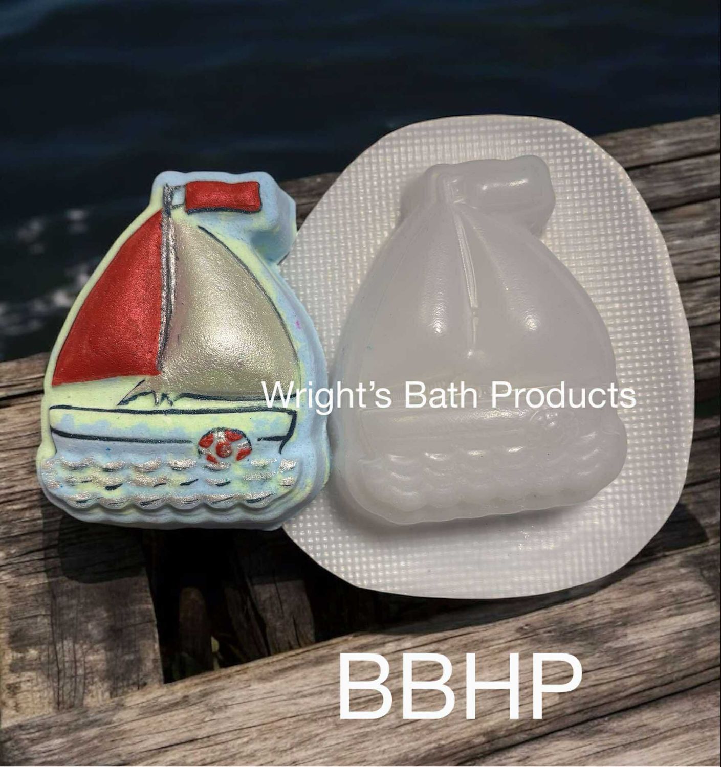 Sail Boat bath bomb mould  BBHP EXCLUSIVE approx 150g