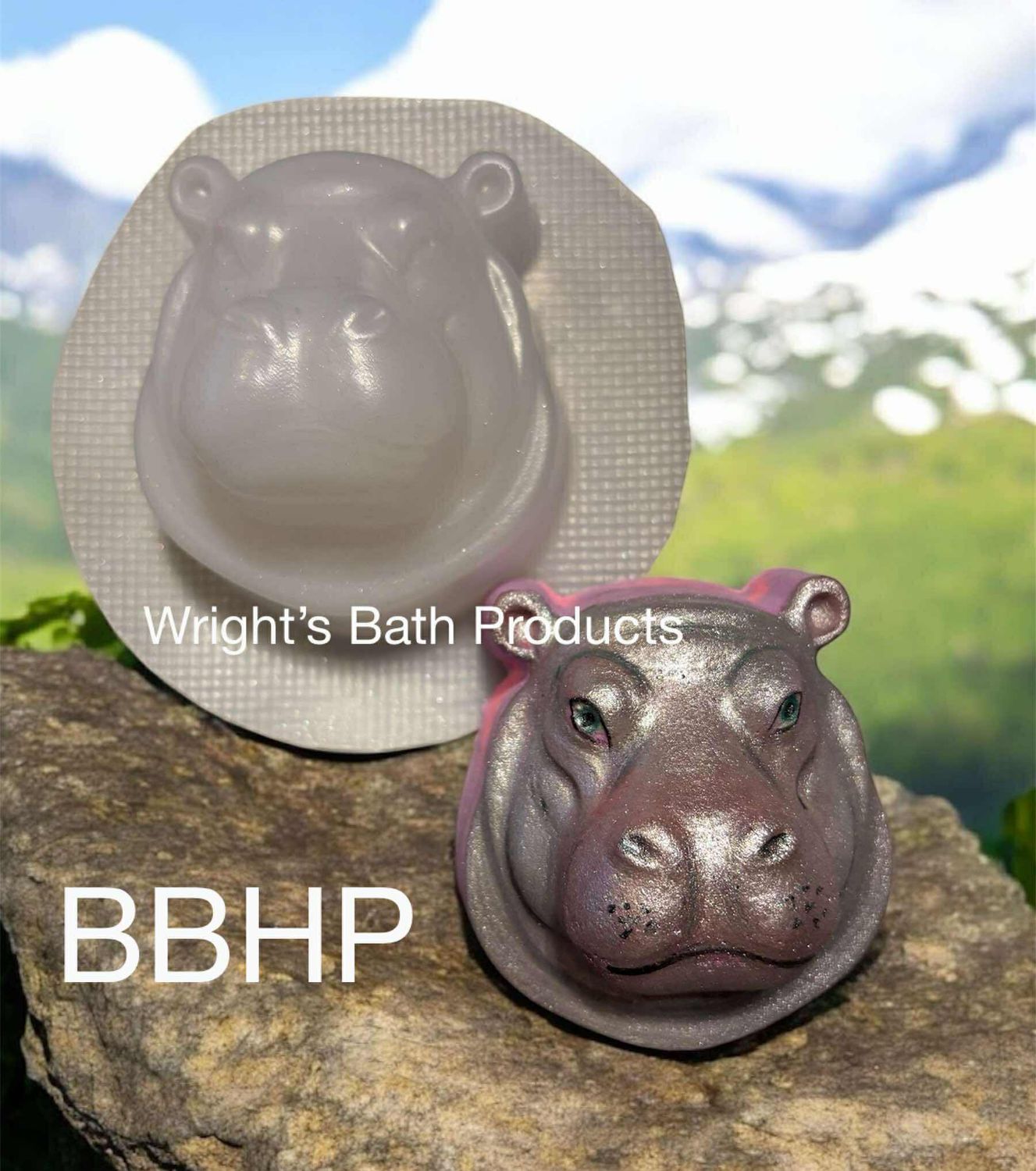 Hippo bath bomb mould  BBHP EXCLUSIVE approx 150g