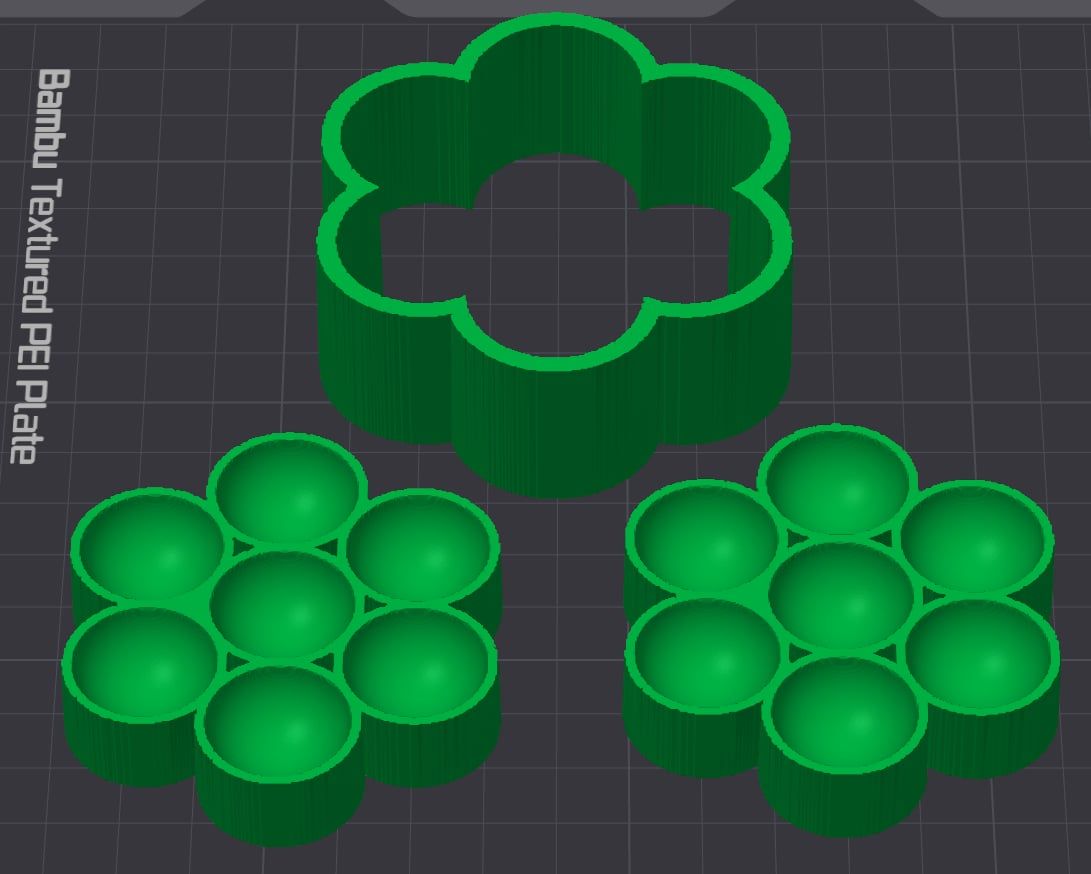 multi 2cm gumball mould   All 3d moulds are made to order.  can take up to 10 working days lead time at busy periods .