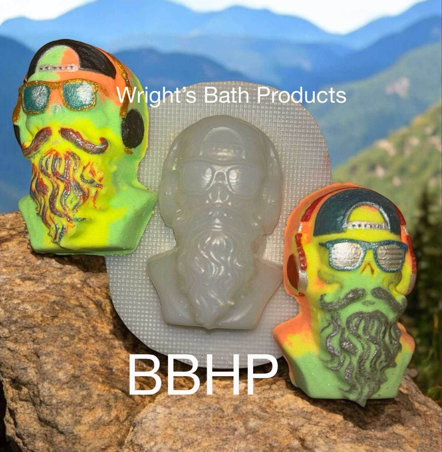 Dude Skull bath bomb mould  BBHP EXCLUSIVE Approx 150g