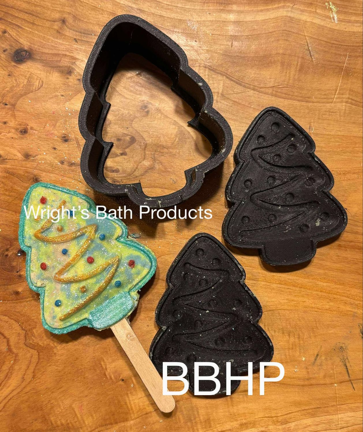 Xmas tree xmas Bubble Bar and bath bomb Mould BBHP EXCLUSIVE  Approx 100g