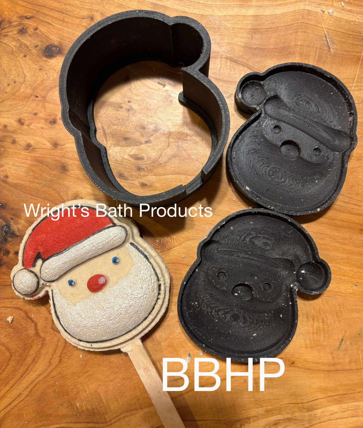 Santa xmas Bubble Bar and bath bomb Mould BBHP EXCLUSIVE  Approx 100g