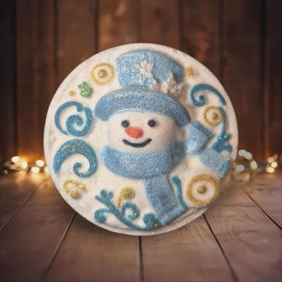 Swirly Snowman Bath bomb mould  BBHP EXCLUSIVE Approx 150g