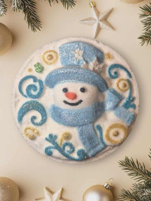 Swirly Snowman Bath bomb mould  BBHP EXCLUSIVE Approx 150g