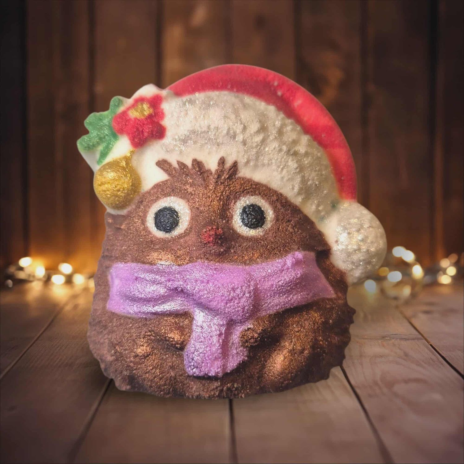 xmas hedgehog Bath bomb mould  BBHP EXCLUSIVE Approx 150g