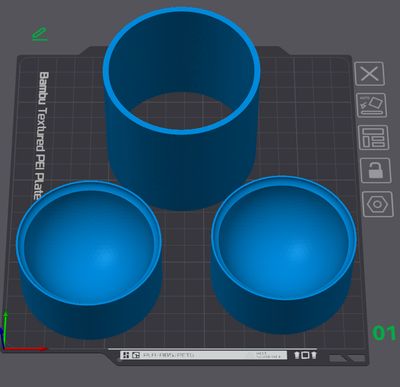 2.5 inch round rounded Saturn ring Bath Bomb Mould