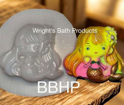 Little Mermaid Bath bomb mould  BBHP EXCLUSIVE Approx 150g