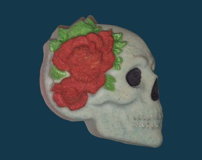 Flower skull 2 Bath bomb mould  BBHP EXCLUSIVE Approx 150g