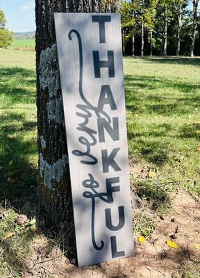 So Very Thankful Porch Sign, Fall Porch Sign