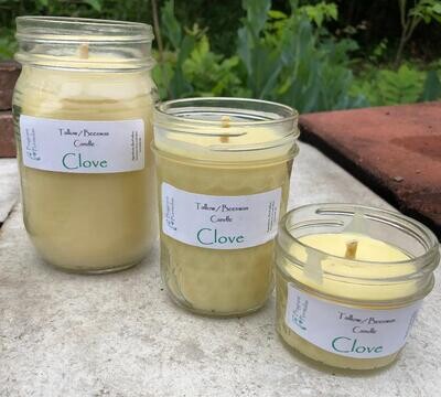 Clove Tallow/Beeswax Candle