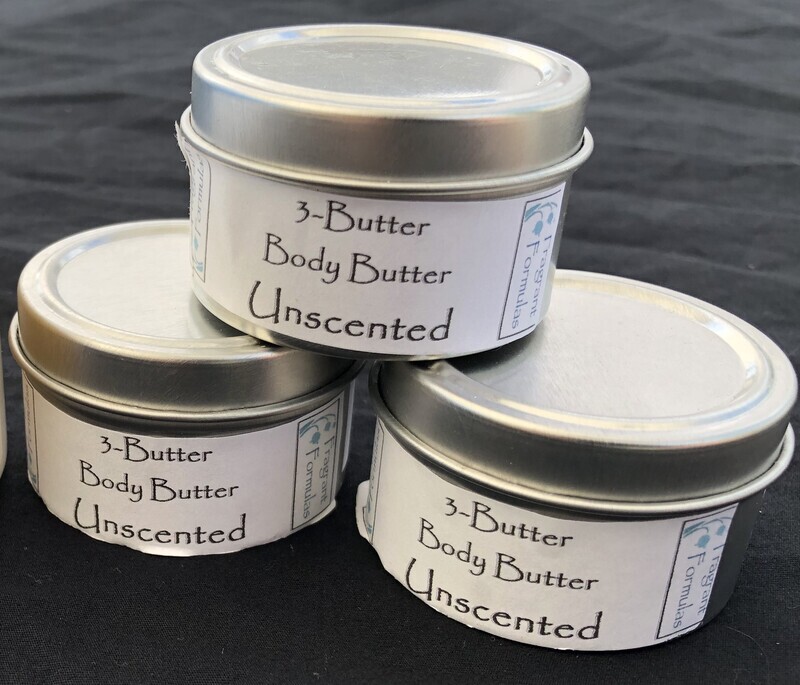 3-Butter Body Butter, Unscented, 1.6 ounce