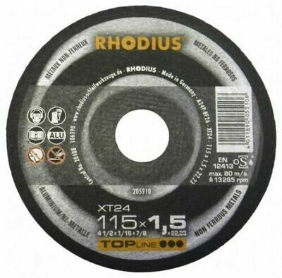 Rhodius XT38 Stainless steel Cutting Disk, pack of 5, 115MM