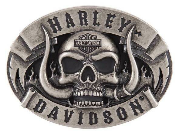 Harley-Davidson® Men's The Beast Belt Buckle, Antique Nickle Finish