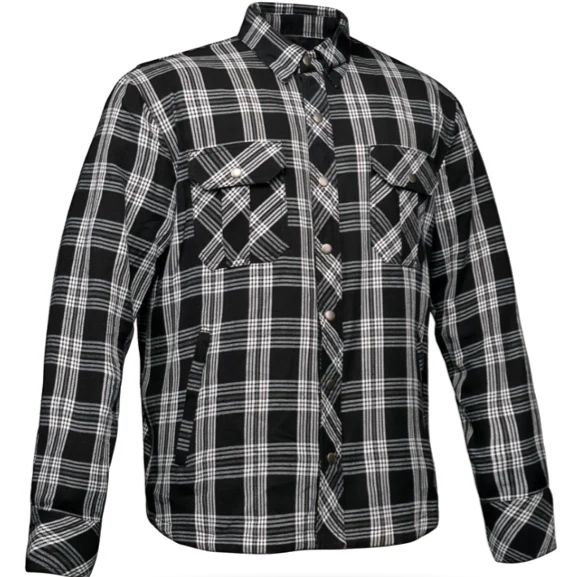 Unik&#39;s Flannel Shirt With Kevlar and Removable Armor