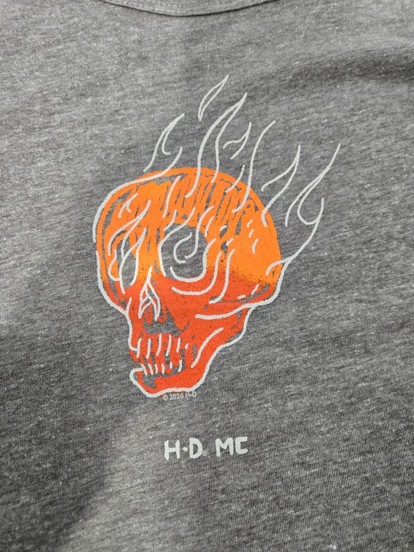 WOMEN&#39;S SLEEVELESS H-D MC HOT SKULL