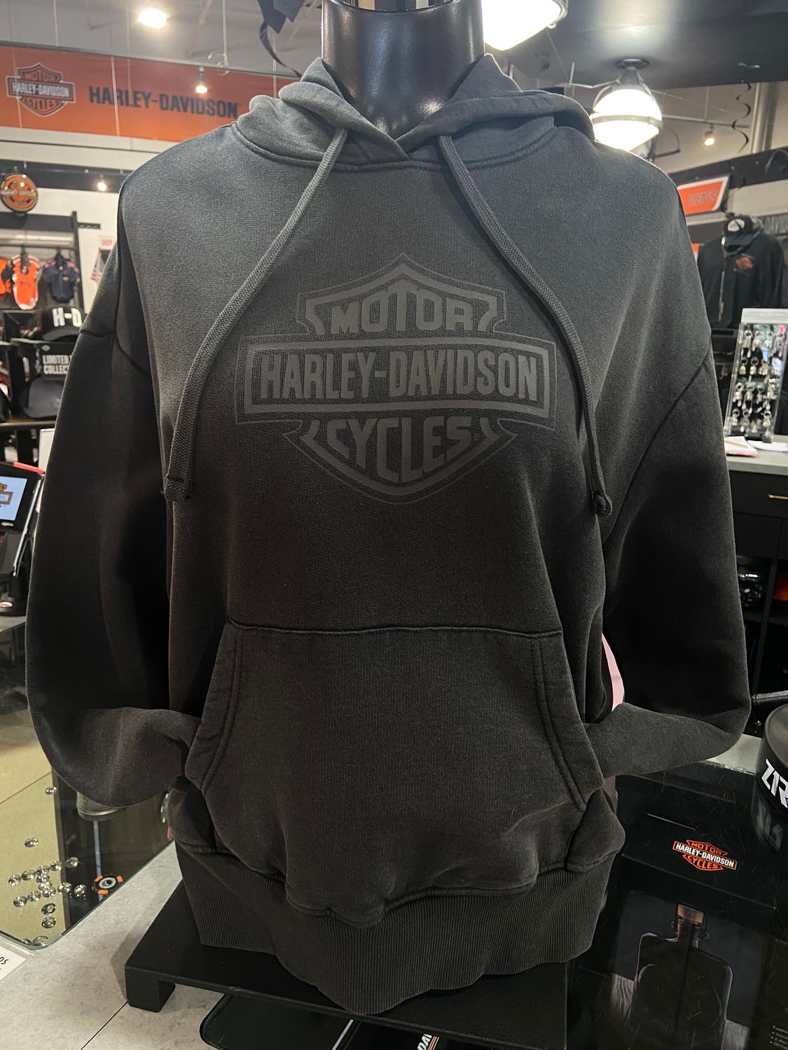 WOMEN&#39;S OVERSIZED ACID WASHED HOODIE