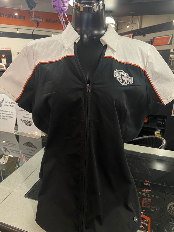 WOMEN&#39;S FRONT ZIP SHORT SLEEVE