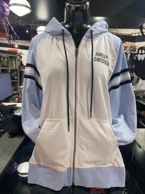 WOMEN'S LIBERTY #1 ZIP UP HOODIE- BLUE