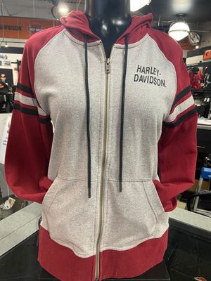 WOMEN'S LIBERTY #1 ZIP UP HOODIE- RED