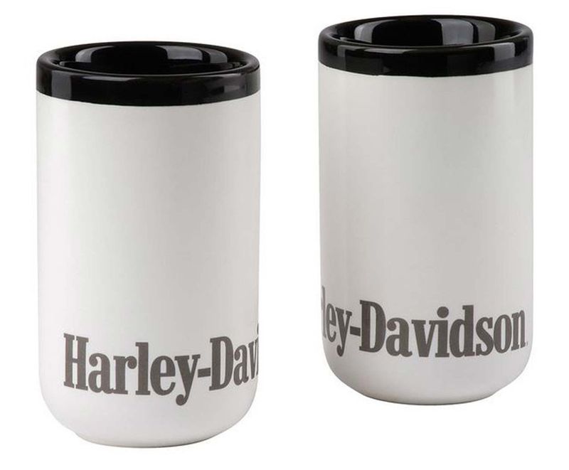 Harley-Davidson Two Tone Shooter Shot Glass Set, 3 oz. HDX-98660 Set of 2