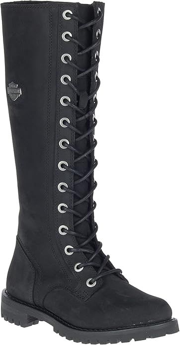Harley-Davidson® Women&#39;s Lornell 14-Inch Black Motorcycle Boots