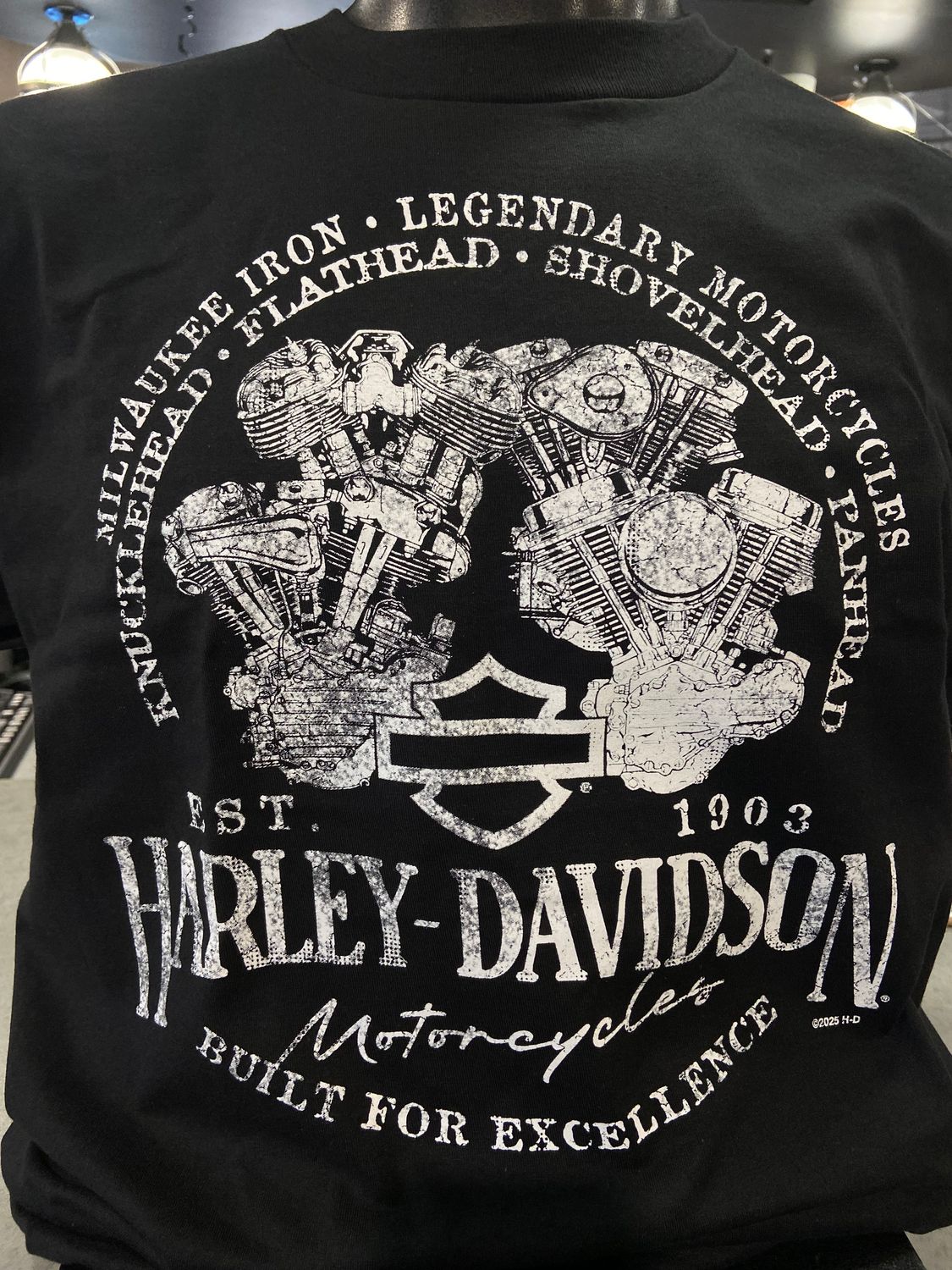 H-D ENGINE HISTORY TEE