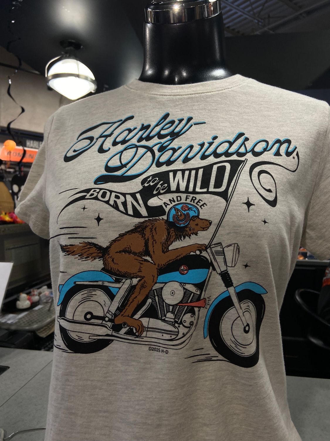 H-D BORN WILD &amp; FREE TEE