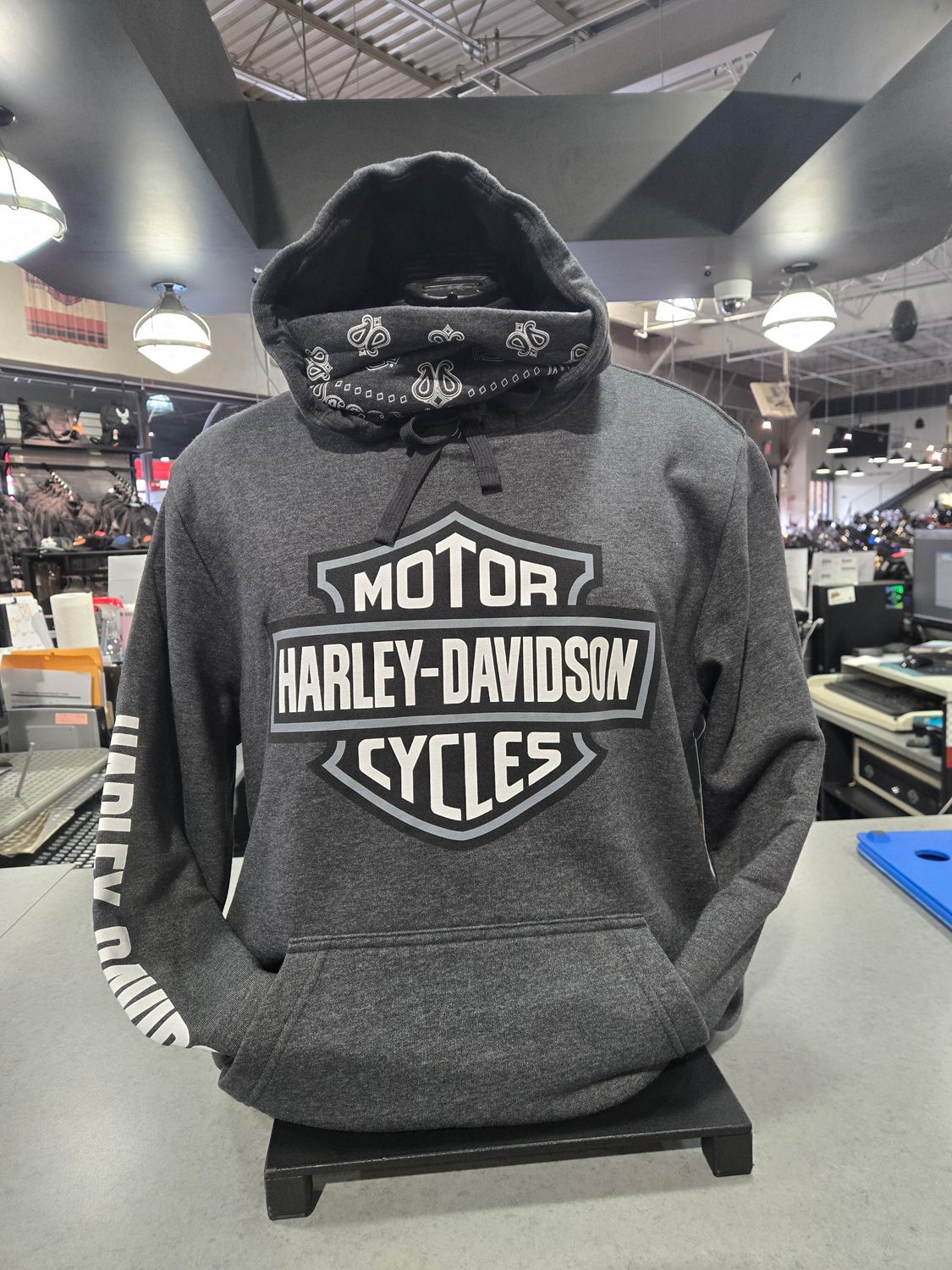 HD BANDANA B&amp;S charcoal grey UNISEX