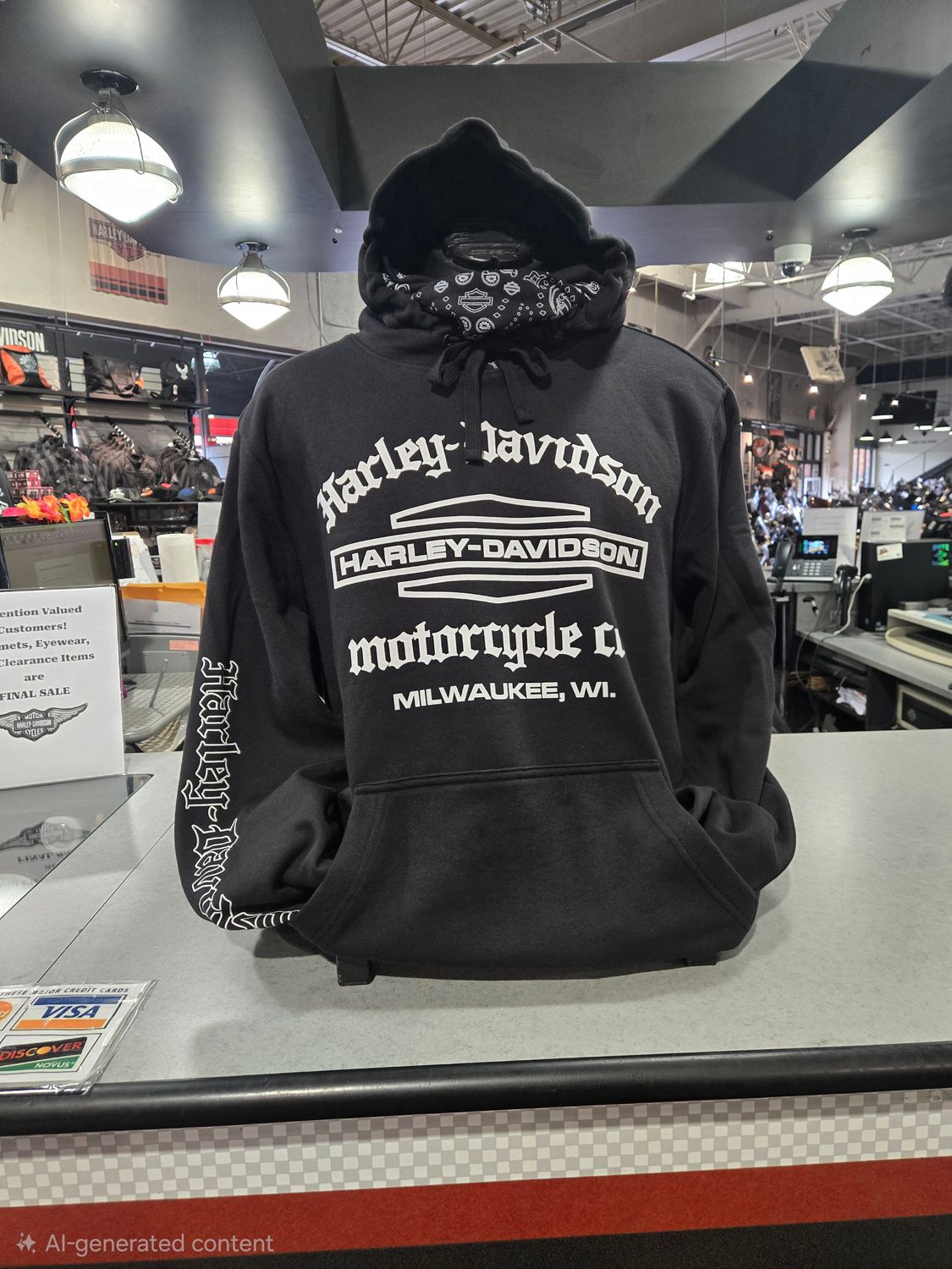 HDMC bandana black/white UNISEX