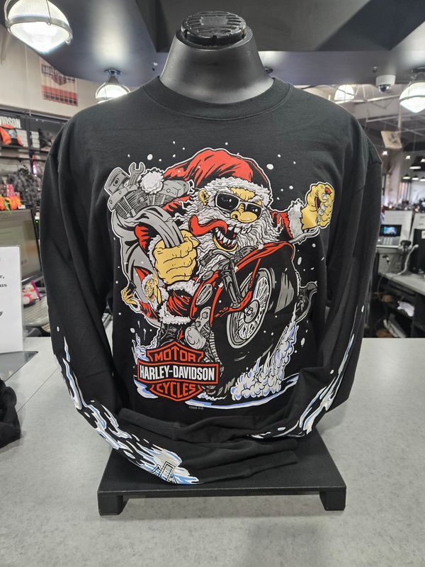 Speed Santa Long Sleeve Men's Shirt