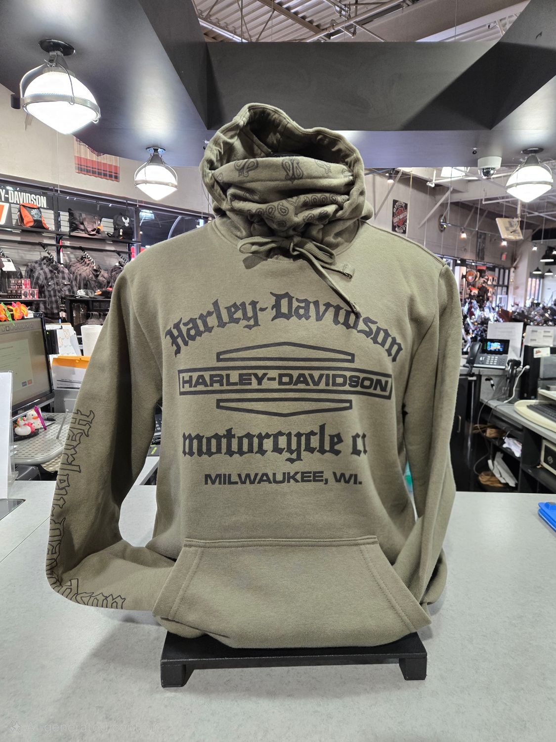 HDMC BANDANA Pullover grape leaf