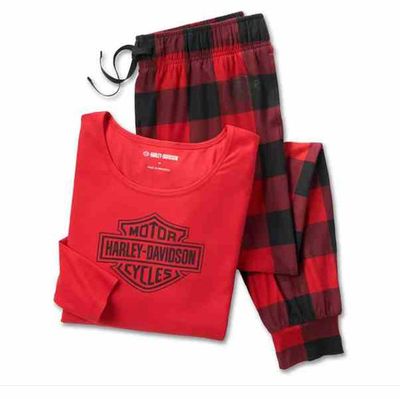 Harley-Davidson® Women's Bar &amp; Shield Long Sleeve Pajama Set