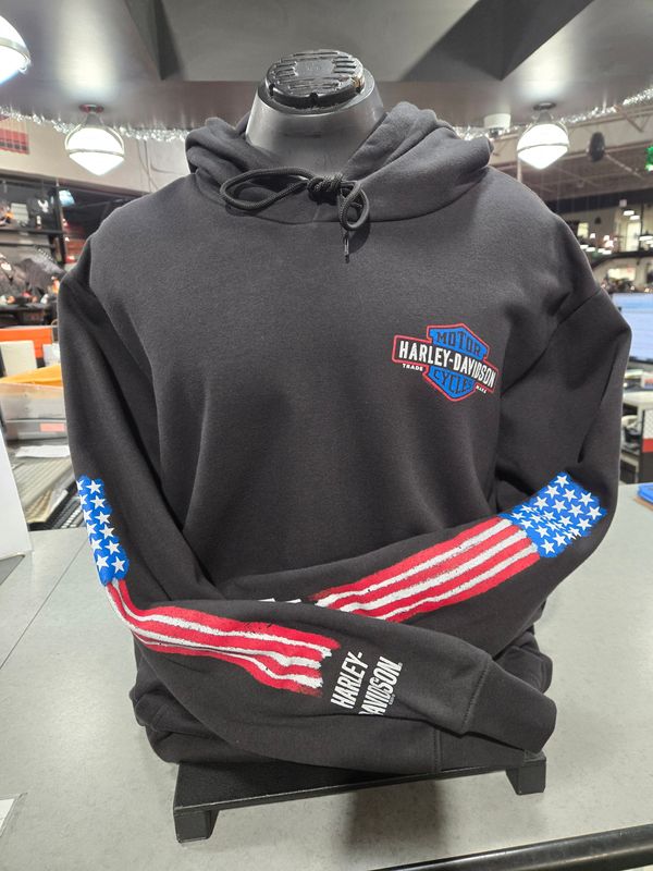 H-D RED, WHITE &amp; BLUE HOODIE