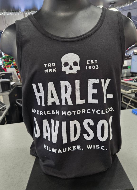 H-D SKULL STACK TANK