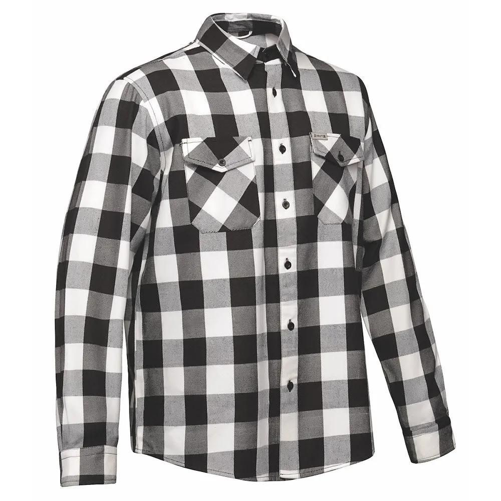 Men's Black &amp; White Cotton Flannel