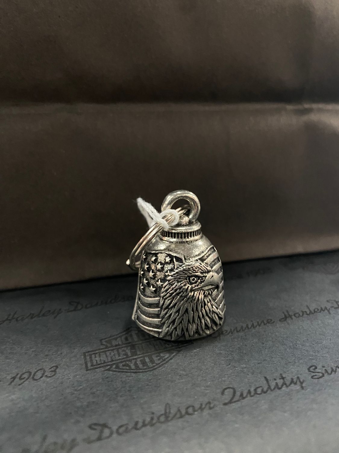 US FLAG AND EAGLE BELL