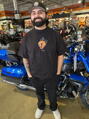 H-D MC HOT SKULL TEE