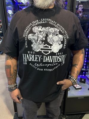 H-D ENGINE HISTORY TEE