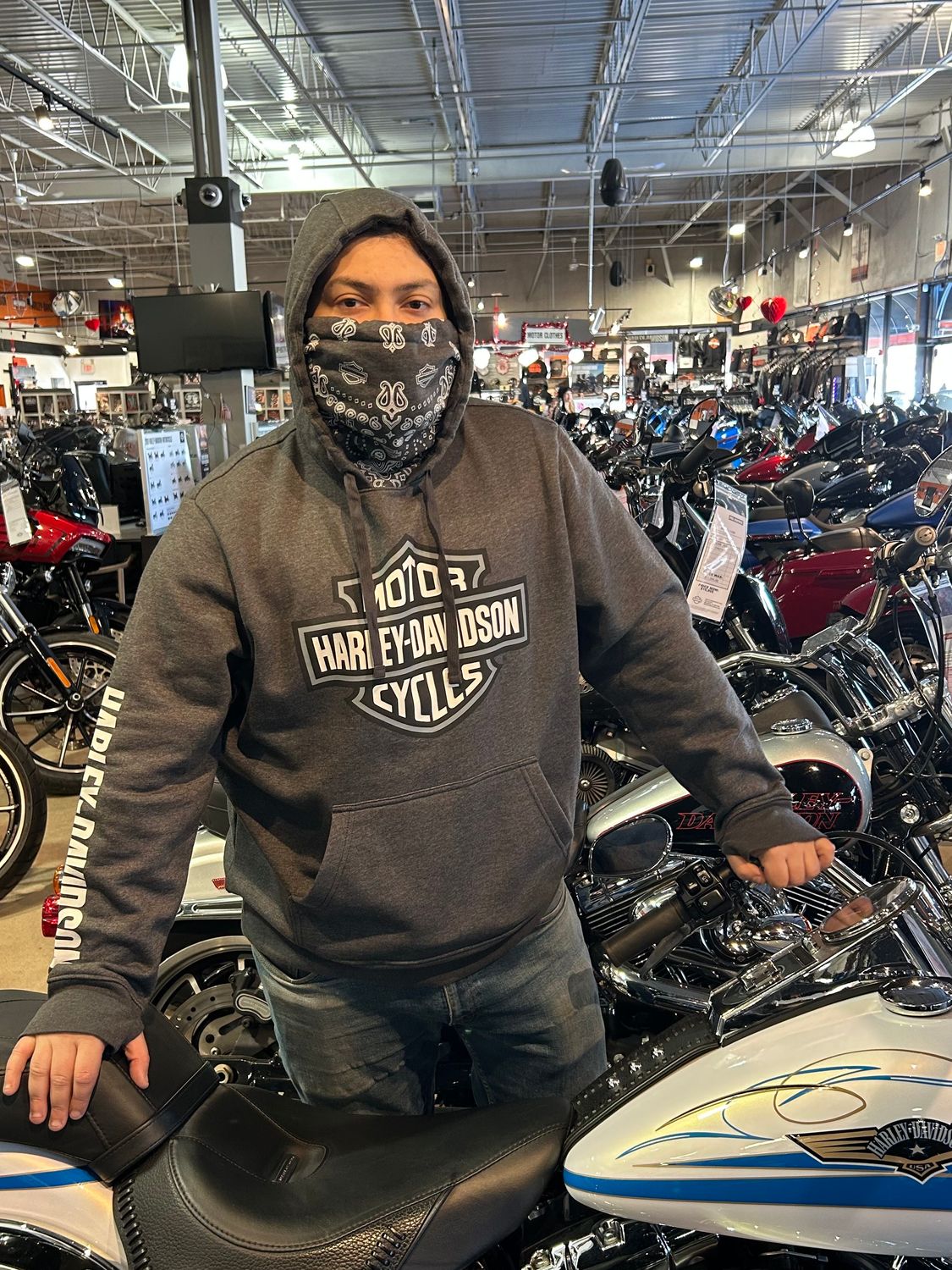 HD BANDANA B&amp;S charcoal grey UNISEX