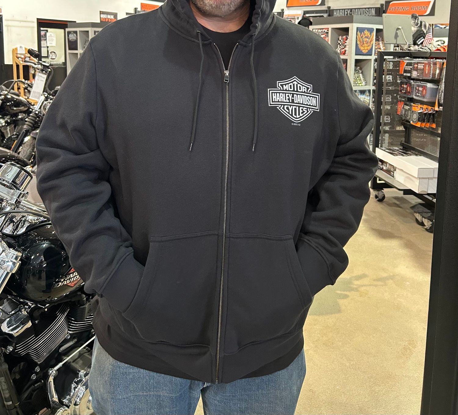 H-D Bar &amp; Shield Traditional Zip Up