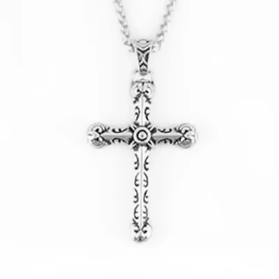 Gents Tribal Cross Stainless Steel Christian Motorcycle Jewelry