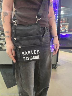 Harley-Davidson® Women's Deluxe Nylon Crossbody Bag with Adjustable Shoulder Strap