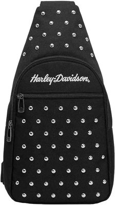 Harley-Davidson Women's Studded Moonshadow Chest Rugged Sling Bag