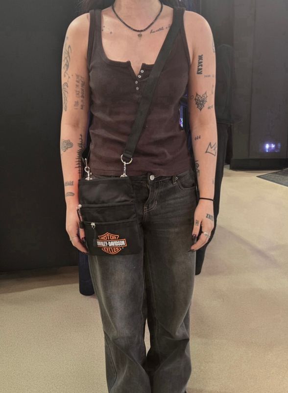 Harley-Davidson Women's Bar &amp; Shield Nylon Crossbody Bag w/Adjustable Strap