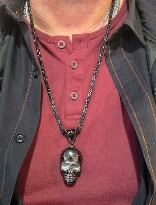 Black Skull Necklace