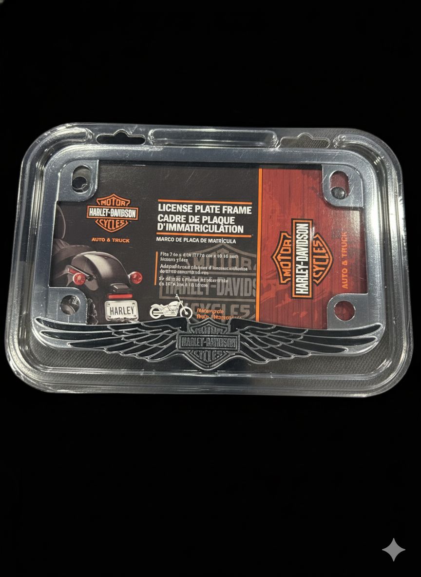 BAR &amp; SHIELD WINGS LICENSE FRAME