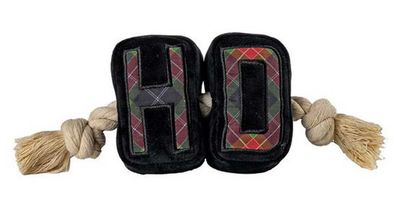 Harley-Davidson® Plush H-D Letters Holiday Plaid Pet Rope Toy, Black