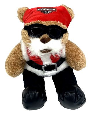 Harley-Davidson® Toddler 'Santa Bear' Collectible Huggy Bear Plush Animal